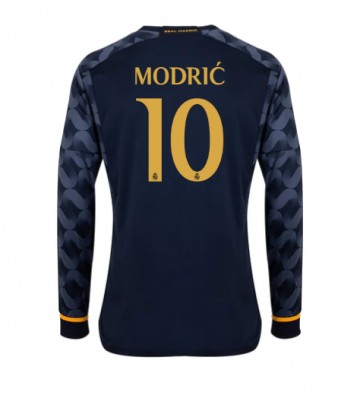 Maillot de foot Real Madrid Luka Modric #10 Extérieur 2023-24 Manche Longue